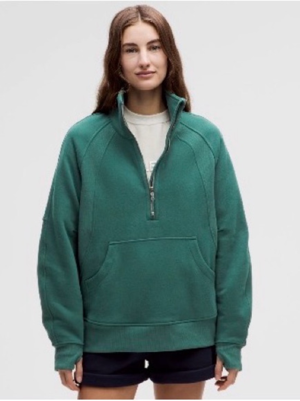 Scuba Oversized Funnel-Neck Half Zip size M/L